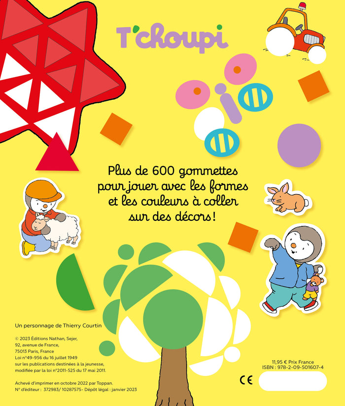 Mon maxi cahier de gommettes T'choupi