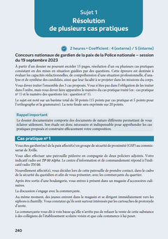 Concours Gardien de la paix 2024-2025