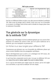 TAF (Tableau des Actions à Faire)