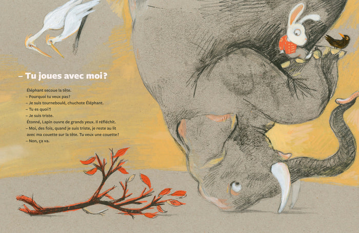 Éléphant tourneboulé