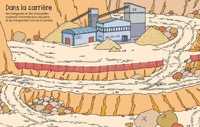 Les engins de chantier - Premiers autocollants