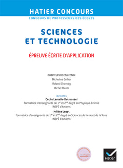Sciences et Techno - CRPE 2024-2025 - Epreuve écrite d'admissibilité