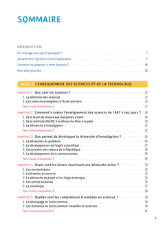 Sciences et Techno - CRPE 2024-2025 - Epreuve écrite d'admissibilité