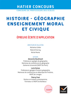 Histoire-Géographie-EMC- CRPE 2024-2025 - Epreuve écrite d'admissibilité