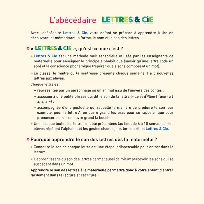 Lettres et Cie - Français PS-MS-GS-CP - Ed. 2024 - Abécédaire - Album