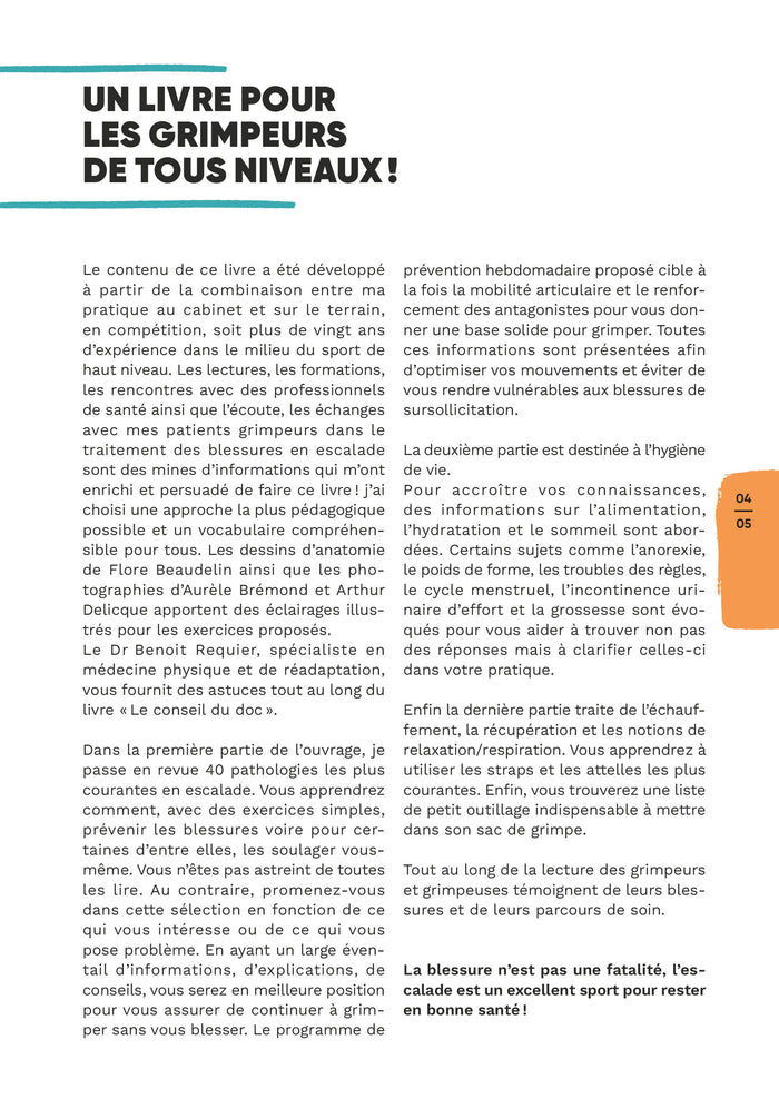 Blessures et traumatismes en escalade