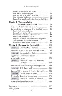 Les chemins de la simplicité