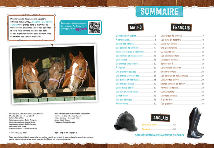 Cahier de vacances au galop