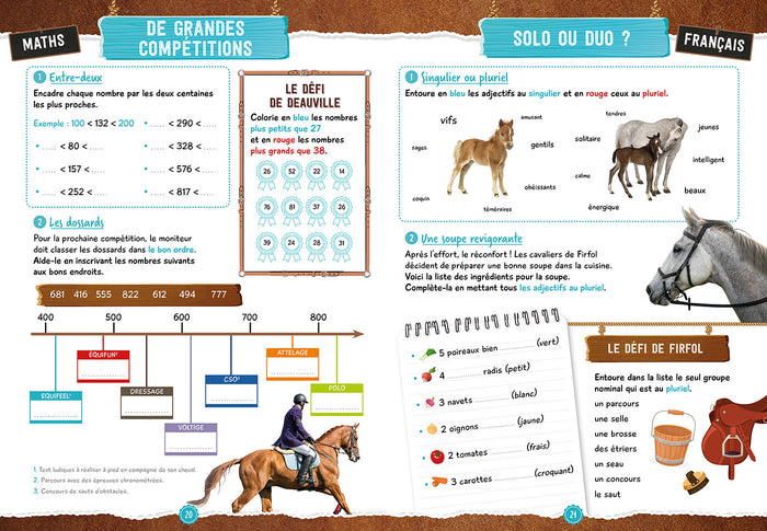 Cahier de vacances au galop