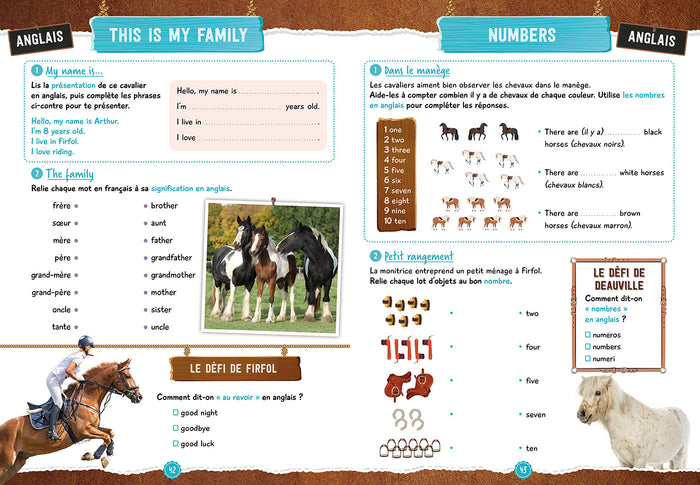 Cahier de vacances au galop