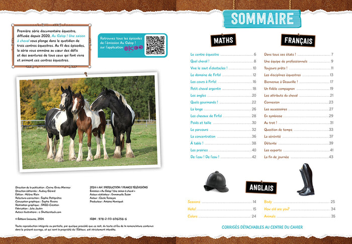 Cahier de vacances AU GALOP du CM1 au CM2 (REV)