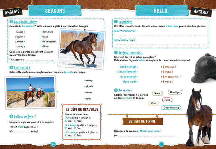 Cahier de vacances AU GALOP du CM1 au CM2 (REV)