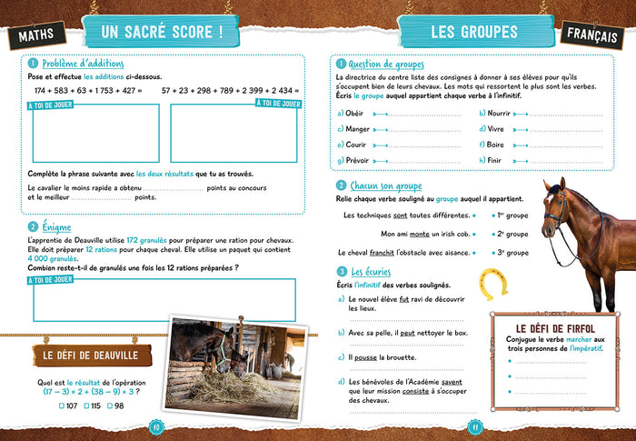 Cahier de vacances au galop du CM2 à la 6e