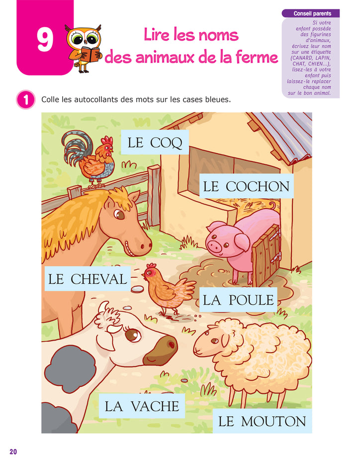 Chouette maternelle - Activités de lecture Petite Section - 3 ans