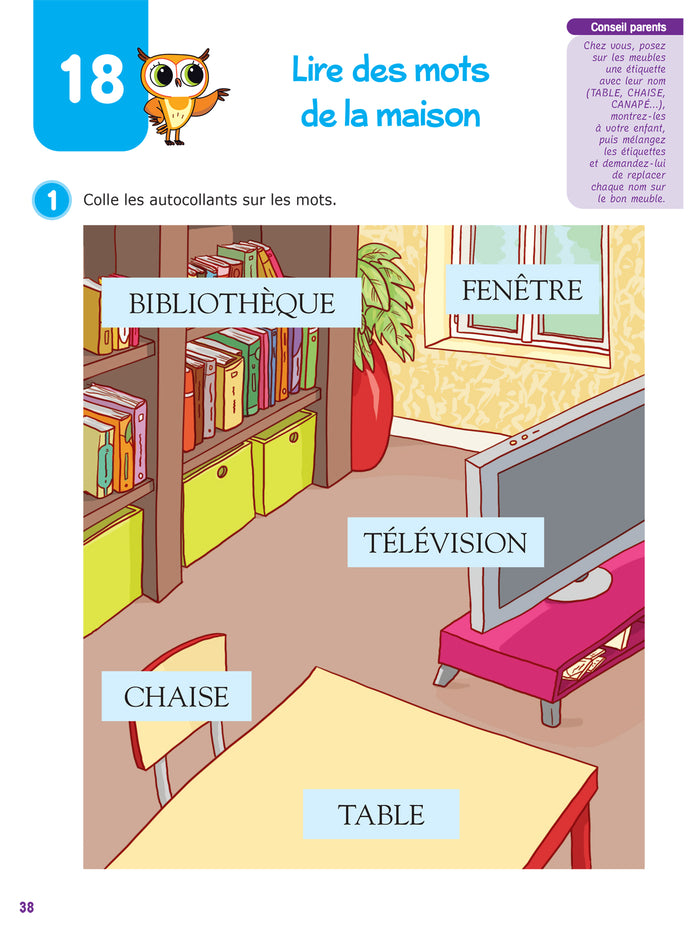 Chouette maternelle - Activités de lecture Petite Section - 3 ans