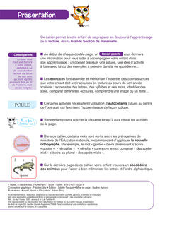 Chouette Maternelle - Activités de lecture Grande Section