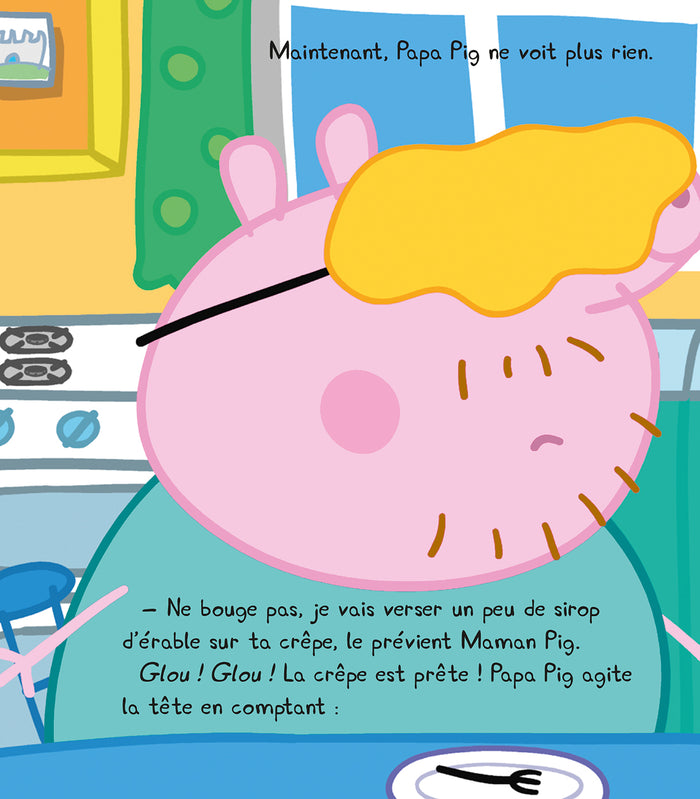 Peppa fait des crêpes