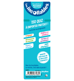 Les incollables - 150 quiz pour réviser - De la moyenne à la grande section 4/5 ans