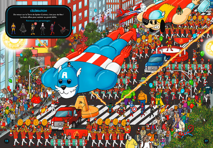 Où se cache Spider-Man ? vol.2 - Cherche et trouve