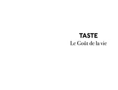 Taste