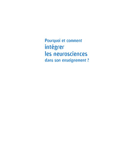 Pourquoi et comment intégrer les neurosciences dans son enseignement ?