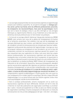 Pourquoi et comment intégrer les neurosciences dans son enseignement ?