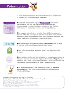 Chouette maternelle Activités de lecture Petite Section