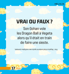 Mini calendrier 365 jours avec Dragon Ball Z