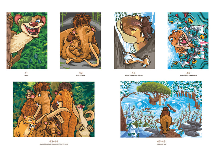 Coloriages mystères - L'Âge de glace