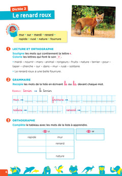 En route pour la dictée ! CE1 - Les animaux du monde