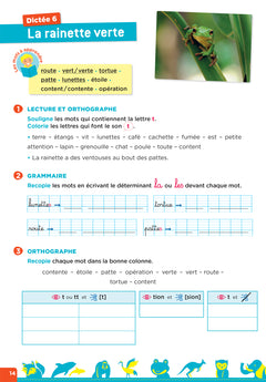 En route pour la dictée ! CE1 - Les animaux du monde
