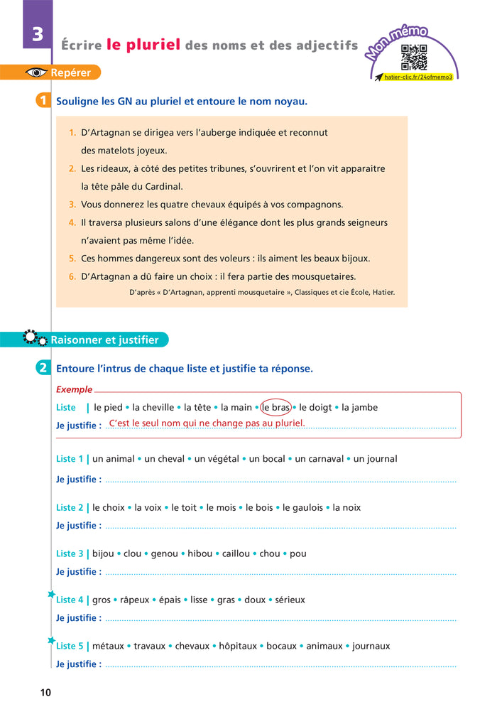 Livret d'entrainement pour une orthographe fluide CM