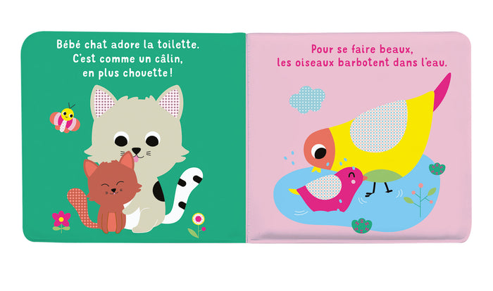 Mon livre bain - Plouf, à l'eau ! Avec un pouet