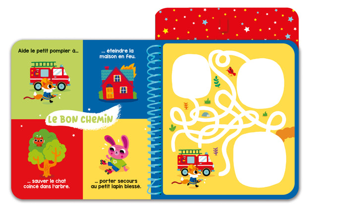 Mon feutre magique Les pompiers - avec feutre à réservoir d'eau