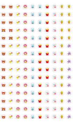 Stickers pour les ongles - Kawaii