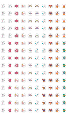 Stickers pour les ongles: Les licornes