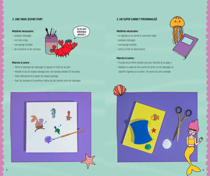 Tatouages éphémères: Sirènes