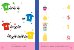 Petits pas autocollants: Je compte