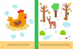 Petits Pas - Livre d'autocollants - Les animaux