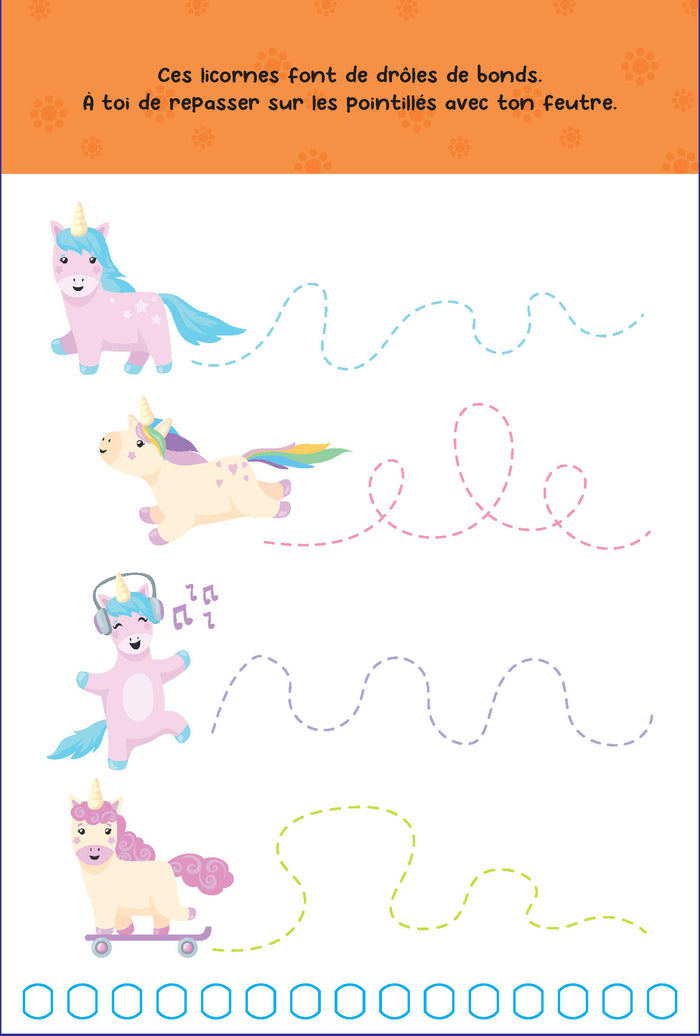J'apprends à écrire avec les licornes