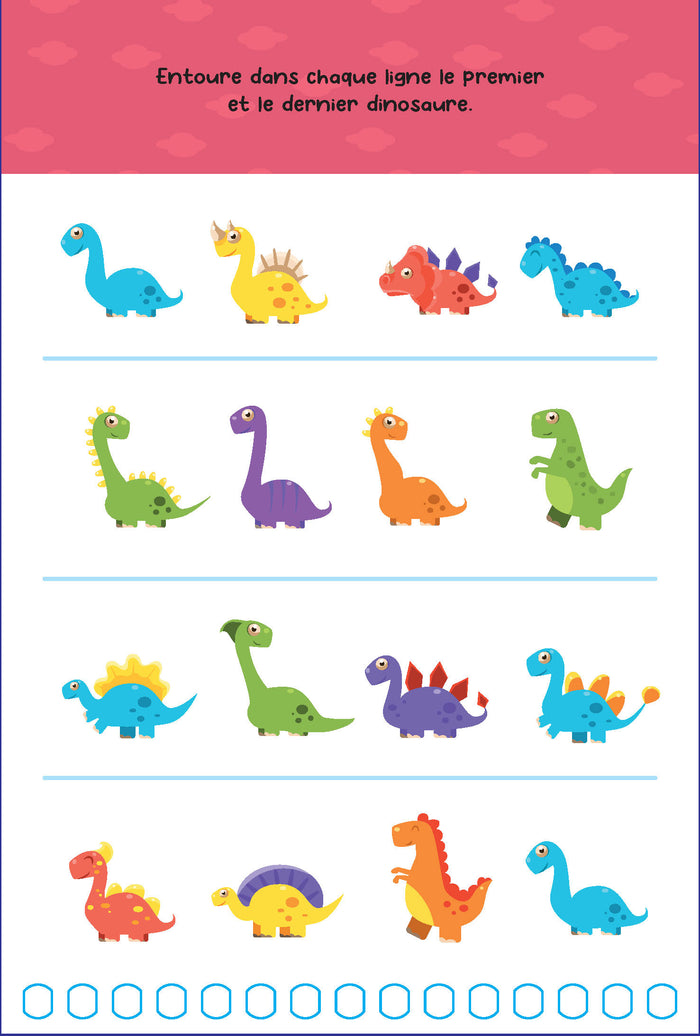 J'apprends à compter avec les dinosaures
