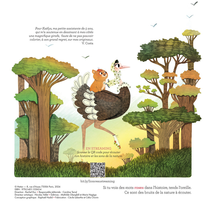 Contes de la nature - Le lionceau, l'autruche et la savane