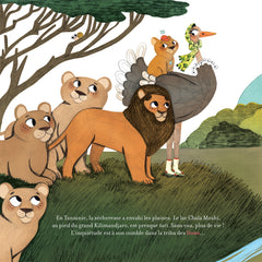 Contes de la nature - Le lionceau, l'autruche et la savane