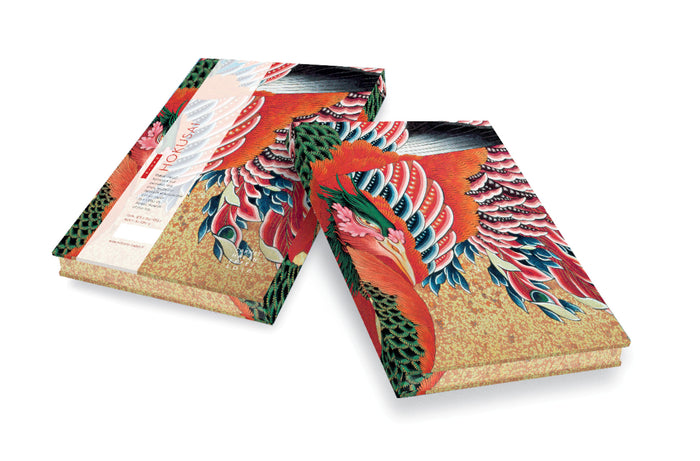 Carnet Hazan effet soie. Hokusai Phénix