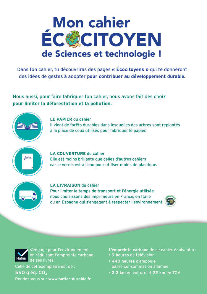 Les Cahiers de la Luciole CM1 - Ed. 2024 - Sciences et Technologie - Cahier élève