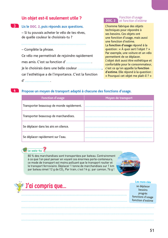Les Cahiers de la Luciole CM1 - Ed. 2024 - Sciences et Technologie - Cahier élève
