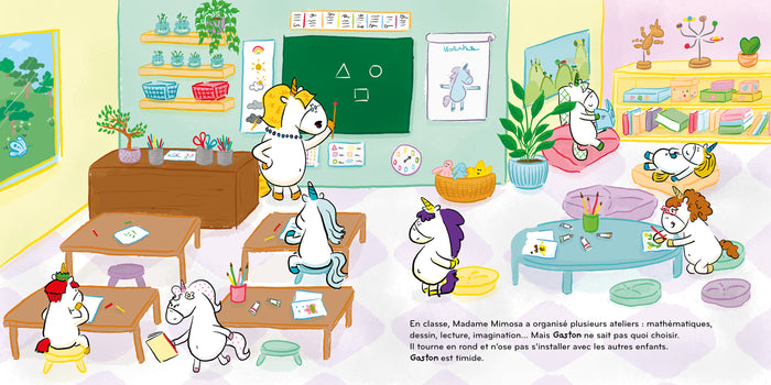 Les émotions de Gaston la licorne à l'école