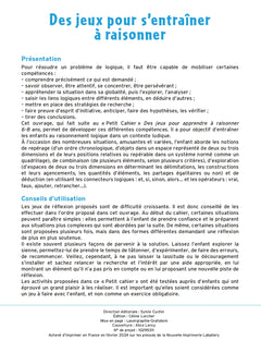 Des jeux pour s'entraîner à raisonner 9-11 ans