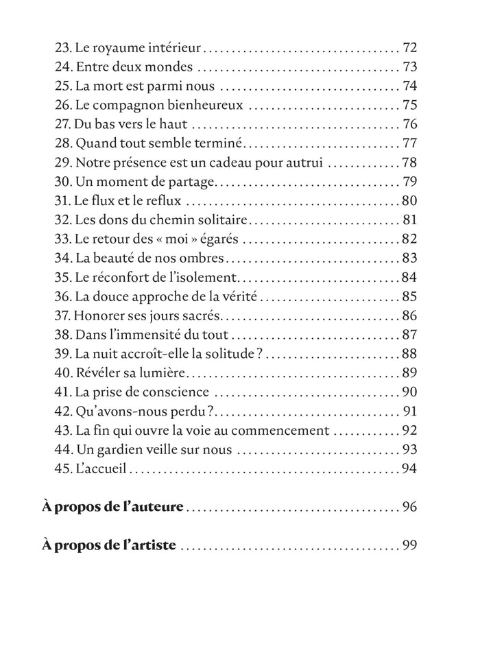 La forêt de la solitude - Bénédictions et messages destinés aux heures solitaires