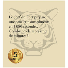 Mini calendrier Fort Boyard 365 Quiz et énigmes